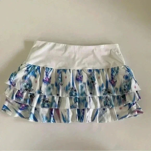 Lucky in Love Tiered Ruffle Skort Tennis Pickleball Golf XL - Picture 5 of 7